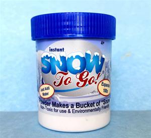 SNO-525 Bucket of Instant Snow in a jar